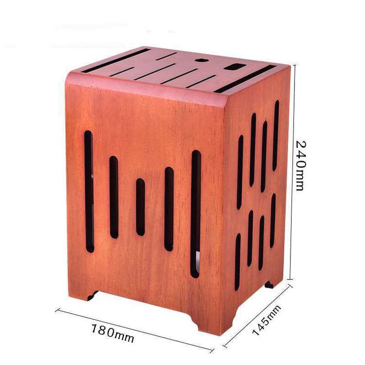 "Support mural couteaux cuisine ventilé - détail de la ventilation"