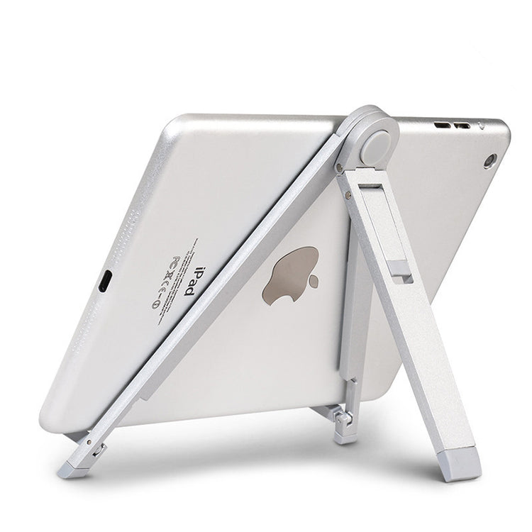 Support bureau tablette téléphone triangle pliable - vue de profil
