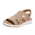 Sandales femme cuir véritable - Détail première couche cuir respirant