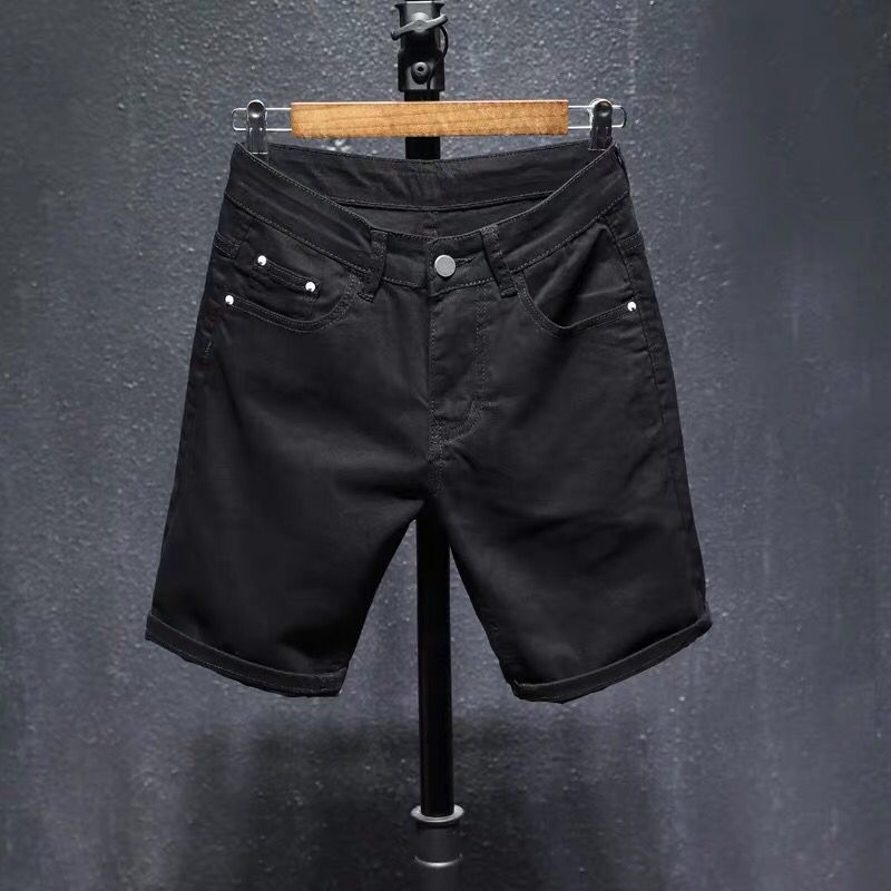 Short bermuda noir déchiré - Variante couleur disponible