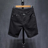 Short bermuda noir déchiré - Variante couleur disponible