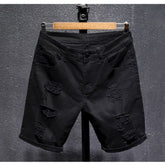 Short homme été déchiré - Vue portée casual urbain