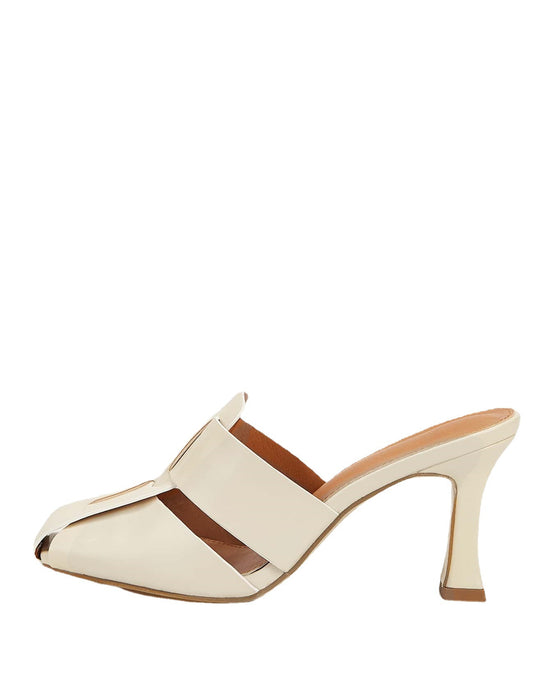 Sandales Femme Tressées Motif Serpent - Talon Moyen Élégant