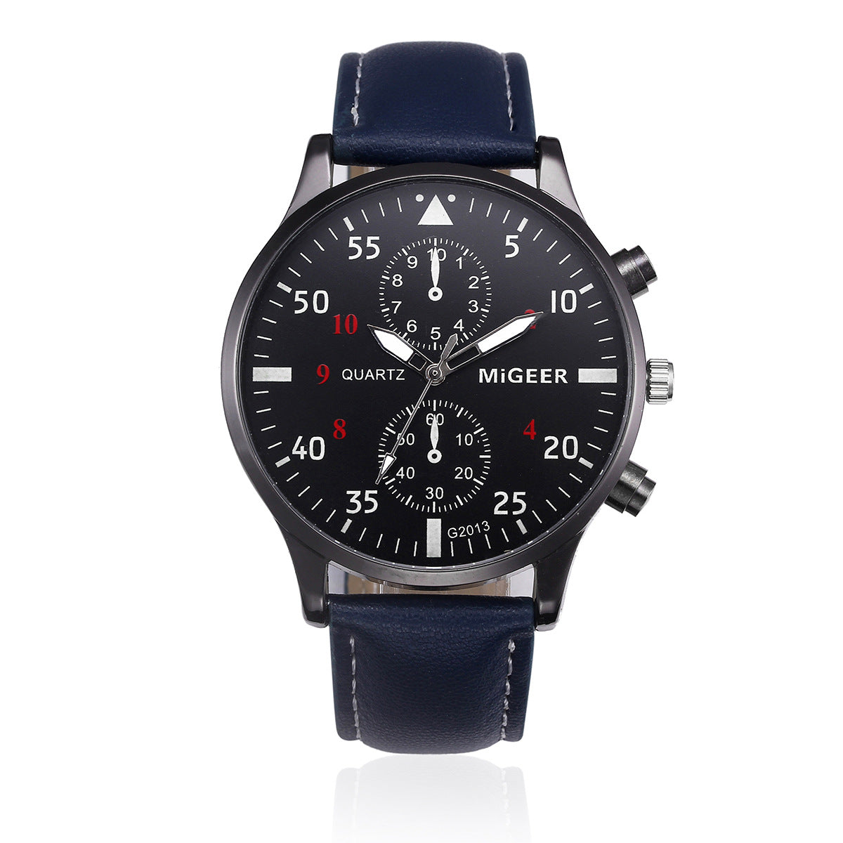 Montre rétro design homme - Cadran analogique mouvement quartz