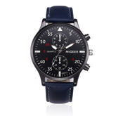 Montre rétro design homme - Cadran analogique mouvement quartz