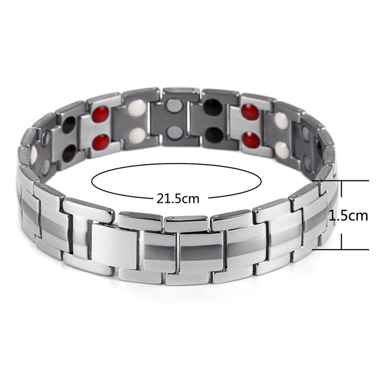 Bracelet magnétique germanium - Détail pierre thérapeutique
