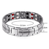 Bracelet magnétique germanium - Détail pierre thérapeutique