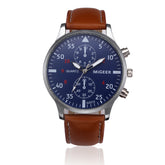 Montre vintage bracelet cuir - Cadran 39mm style intemporel