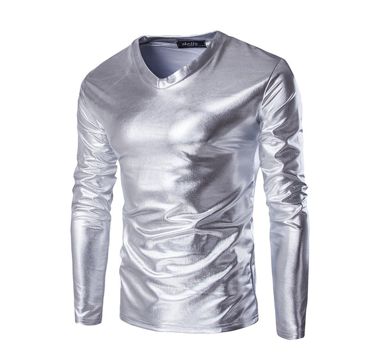 "Détail fermeture éclair veste bomber métallique homme"