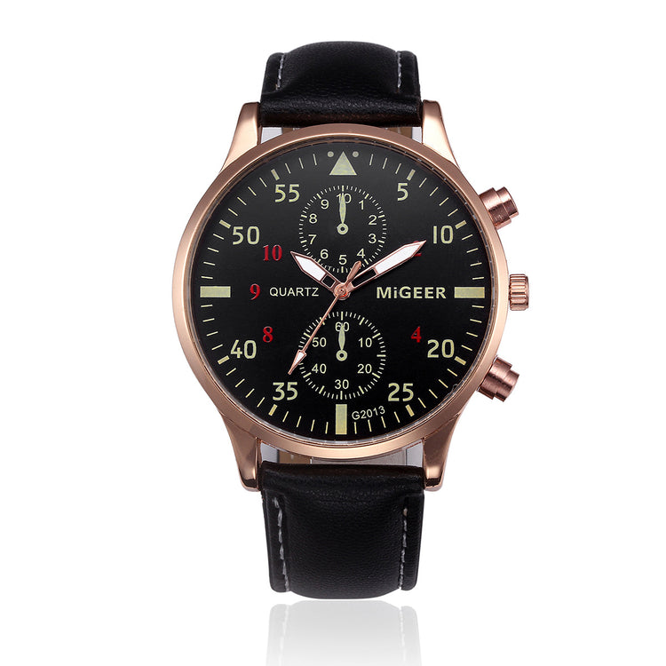 Montre rétro homme - Vue arrière boîtier alloy quartz