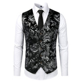 Gilet homme costume mariage - Vue arrière sangle dorsale ajustable