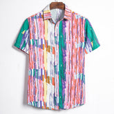 Chemise homme lin africain - Vue arrière coupe loose fit