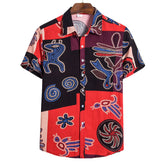Chemise africaine manches courtes - Vue latérale style authentique