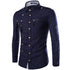  "Chemise coton mélangé homme - Vue arrière coupe ajustée"