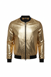 Photo produit - Veste bomber dorée